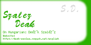 szalez deak business card